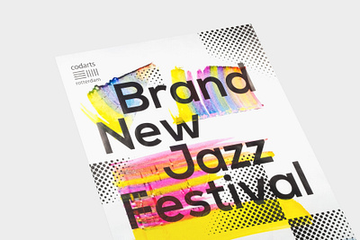 Brand New Jazzfestival Codarts - Studio Bureau branding campaign creative agency design festival grafisch graphic jazz paint poster