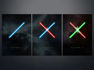 Episodes design episode episode4 episode5 episode6 fanart icon minimalist movie movieposter movies poster posterart posterdesign posters scifi space starwars triptych
