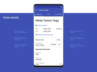Wild Apricot app | Android | Attachments 6 android mobile ux