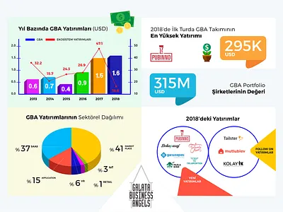 Galata Business Angels Infographic design illustration infographic infographics infography tolga tasci typography