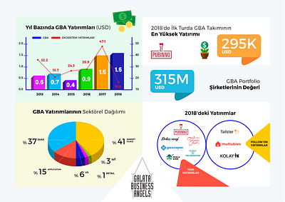 Galata Business Angels Infographic design illustration infographic infographics infography tolga tasci typography