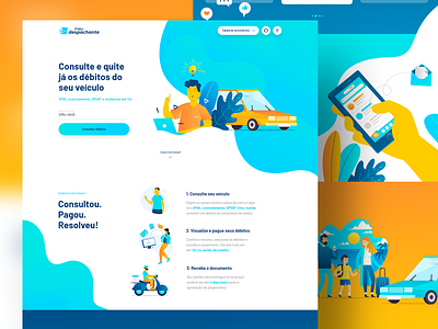 Meu Despachante Home Site art direction brasil brazil digital design interface design layout one page proposal proposal design ui ui design ux ux design web design
