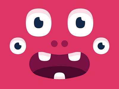 Scared monster branding character colorful design eyes illustration monster monster club smile vector