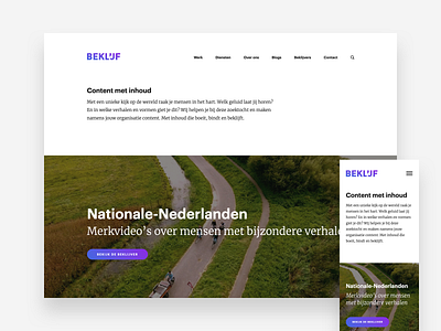 Beklijf - web design & photography design photography ui ux webdesign website wordpress