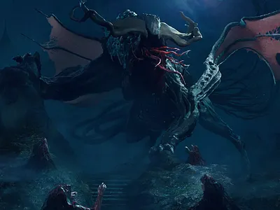 evilbook 2 concept art creature fantasy game art illustration medieval monster