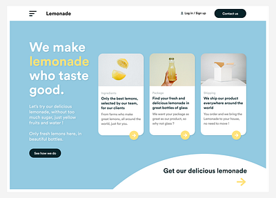 Lemonade design figma homepage lemonade ui web website