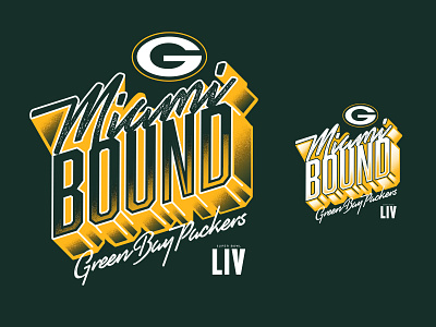 Miami Bound apparel apparel graphic design florida green bay green bay packers miami bound nfl nhammonddesign nick hammond nick hammond design nickhammonddesign.com orlando super bowl tshirt tshirt design