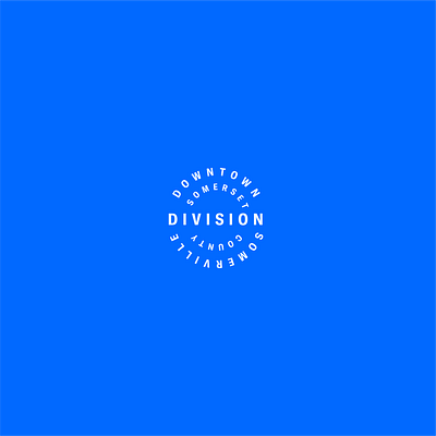 Division Street branding circle circular emblem logo creative round logo logodesign type type art type design typeface typography typography logo