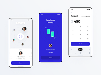 NFC Money Transfer for Banking app app bank app bank card banking banking app bar chart business filter finance app fintech interface mobile money transfer payment spendings statistics ui ux ux design