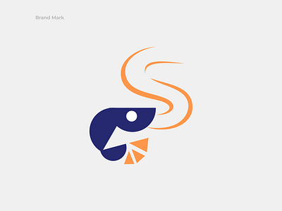 Shrimp logo concept brand branding design graphic illustration logo typography ui ux vector