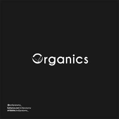 Organics concept branding design fresh graphic design leaves logo organics type