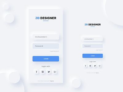 New Trend Login UI apps apps design blue design ios design login screen signup ui uiux ux