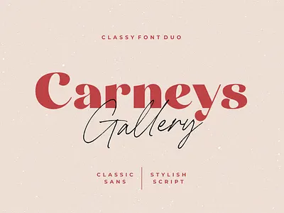 Carneys Gallery Font Duo branding classic font design display font download fonts elegant font font font design font duo fonts graphic design lettering logo font retro font script font typeface typefaces typography vintage font vintage fonts