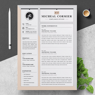 Word Resume Template| Apple Pages CV clean resume creative resume curriculum vitae cv template download modern modern resume professional resume resume cv resume template template word