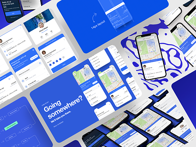Rider App Case Study app driver gps interaction lyft map mobile on demand product design rider rides saas taas taxi transport uber ui ux