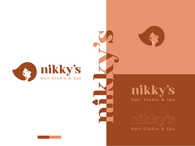 Nikky's Hair Studio & Spa beauty salon brand identity design branding branding and identity corporate branding corporate identity identity design packaging design personal branding small business typeface