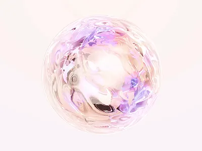 Liquid AI sphere 3d abstract ai animation artificialintelligence blender gif glass hypnotic liquid motion orange purple sphere