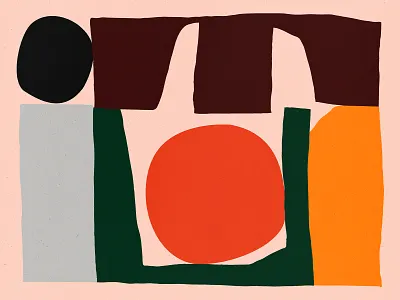 Just Making blue bold color design green illustration orange shape shapes texture yellow