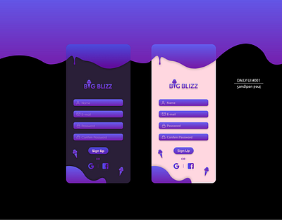 Sign Up Page | Daily UI Challenge #001 001 app daily ui daily ui 001 dailyui dailyui 001 dailyuichallenge debut debut shot debutshot login sign up signup ui user experience user experience design user interface user interface design ux