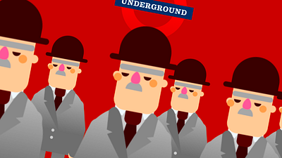 Going underground. animation art direction illustration