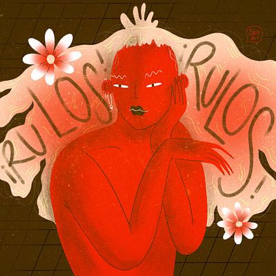- characterillustration digitalillustration illustration ilustracion procreate rulos