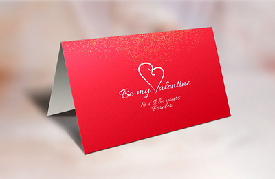 valentine's day card design illustration photoshop