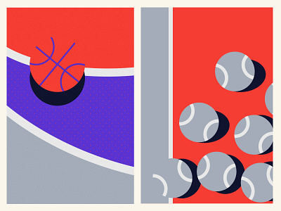 SDI Sports basketball flat flatdesign graphic design illustration illustrationart sports sports design sportsbranding tennis