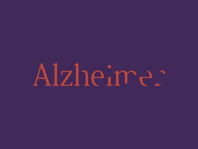 Alzheimer — Nonprofit Organization alzheimer association brand design branding design lettering lettering logo logo logo design logotype minimal nonprofit typography typography logo vector
