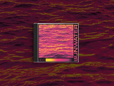 Sunwater acid album album art album artwork album cover album cover design design duotone liquid music art music artwork trippy