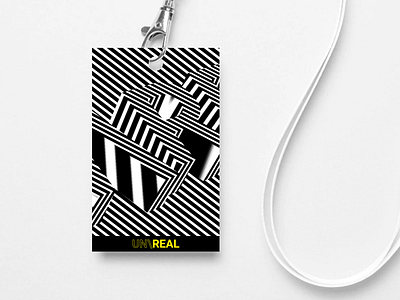 UN\REAL Event Branding black brand branding design event event branding namecard redesign unreal