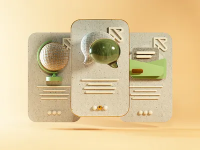 3D Card 3d 3d card blender branding bubble c4d card cycles design graphic design illustration interface mimal mobile neomorphism skeuomorphism ui ux web design world