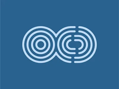 OCD icon letter lettering lines logo ocd type