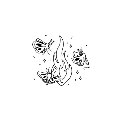 21 FLAME 🦋🔥. 21/31 ❤️ Inktober 2019 bugs butterfly creature dance digital art digital illustration doodle fire heat illustration inktober inktober2019 insects line art minimalism minimalist minimalistic moth ritual sparkle