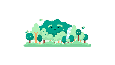Forest forest green illustration illustrator nature tree trees