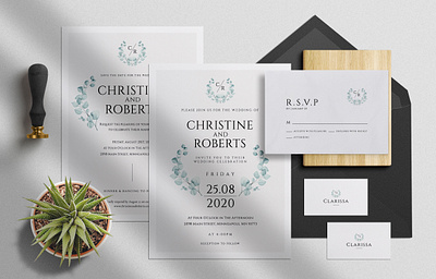 Modern Eucalyptus Wedding Suite anniversary bridal bride diy elegant eucalyptus invitation feminine groom invitation invitations invite invites minimal modern wedding wedding card wedding invitation wedding invite weddings