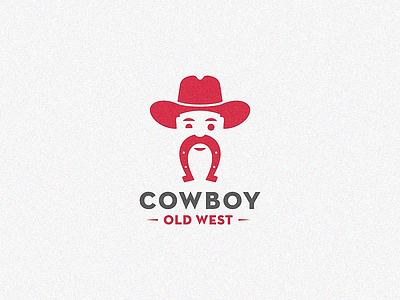 Cowboy cowboy logo old west