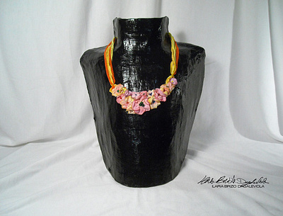 collana fiori design handmade necklace