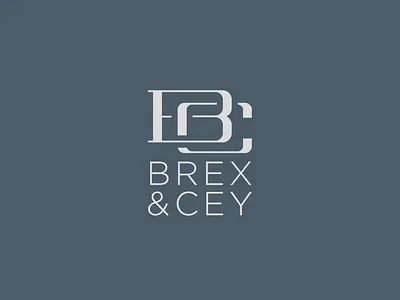 Brex & Cey brand branding classy clean clothing design flat graphic design identity logo logo design minimal monogram simple