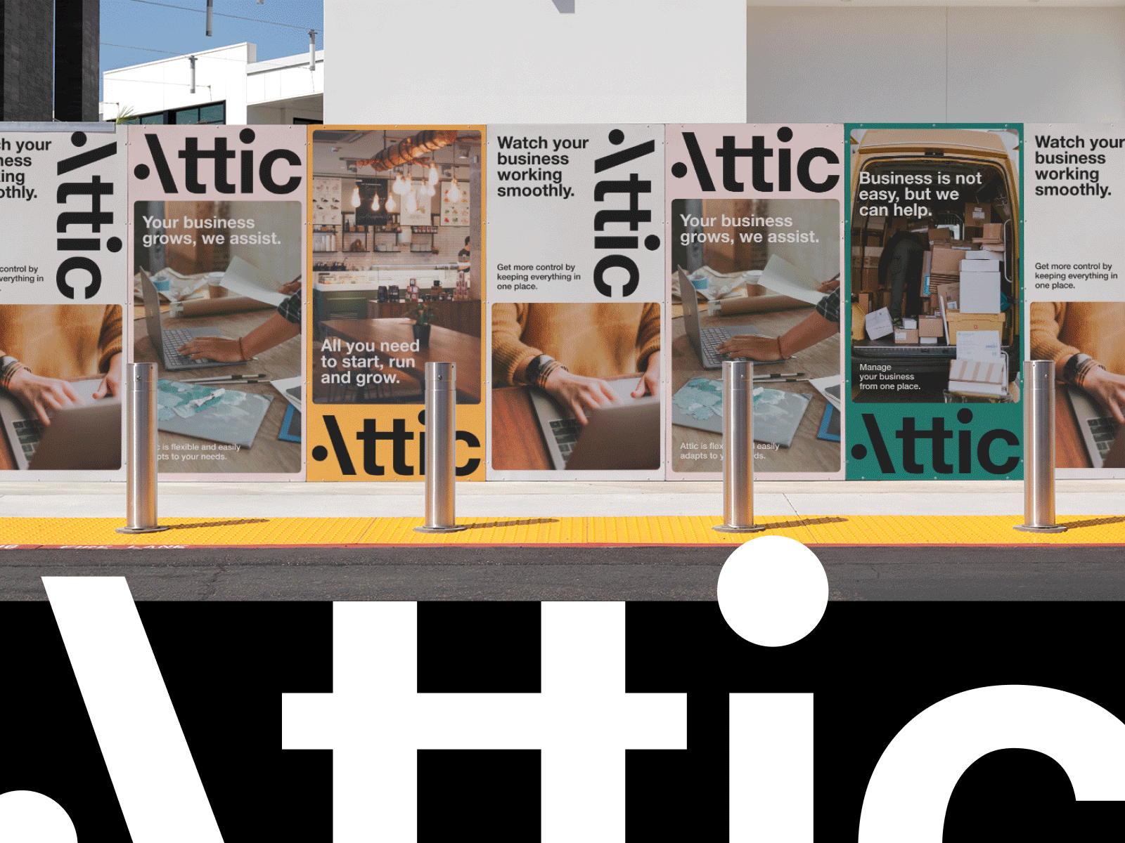 Attic - Behance Case app application branding case design interface logo ui unikorns ux