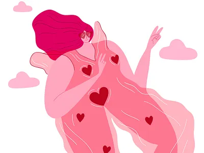 Love is in the air💕 illustration love vector