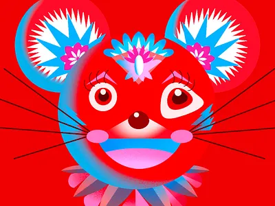 Year of the Rat chinese new year chinese zodiac illustration jenn liv limited color limited color palette limited palette lunarnewyear toronto toronto illustrator year of the rat