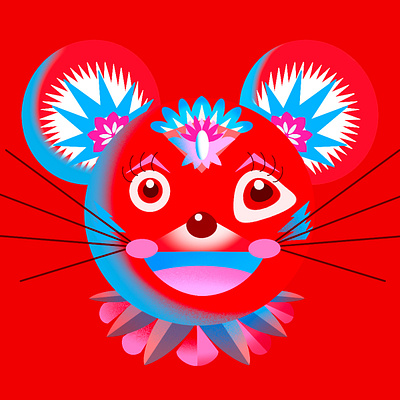 Year of the Rat chinese new year chinese zodiac illustration jenn liv limited color limited color palette limited palette lunarnewyear toronto toronto illustrator year of the rat