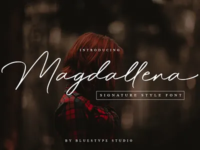 Magdallena - Signature Font branding design font font design handwritten lettering logo signature type typography vector
