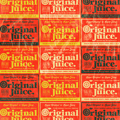 OJ label pattern badge beer branding craft beer hops identity juice logo oj orange original juice original juice packaging type typography