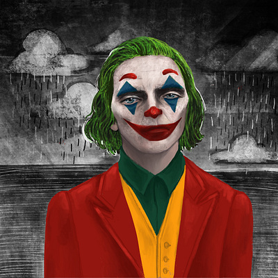 Joker art batman character characterdesign digital art digital illustration digital painting digitalart fanart illustration illustration art illustrator joaquin phoenix joker joker movie movies procreate procreate art villain villains