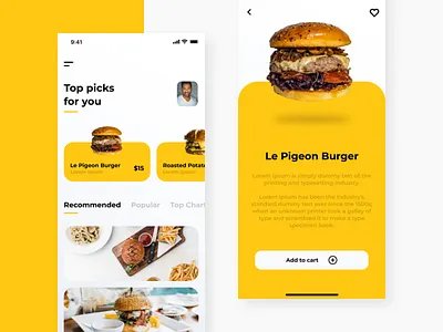 Food App UI app app design dashboad dashboard ui design experience food food app ui ux