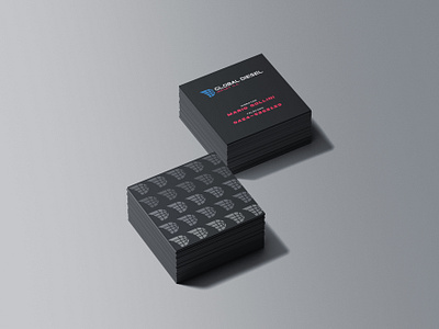 Business card for Global Diesel Import branding business card design identity design logo