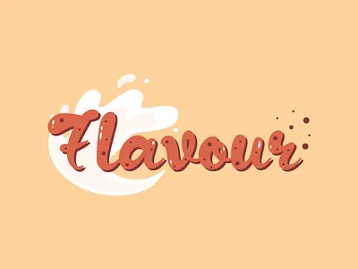 Flavour Logo branding cookie logo design food logo logo
