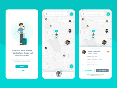 The Tour Guy adventure app cost design designer mobile mobile ui photography planner road roadmap roadtrip taxi tour travel trip uber ux vista