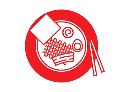 Japan love - ramen adobe illustrator art design food illustration japan japan flag japanese flag japanese food minimalist ramen tonkatsu